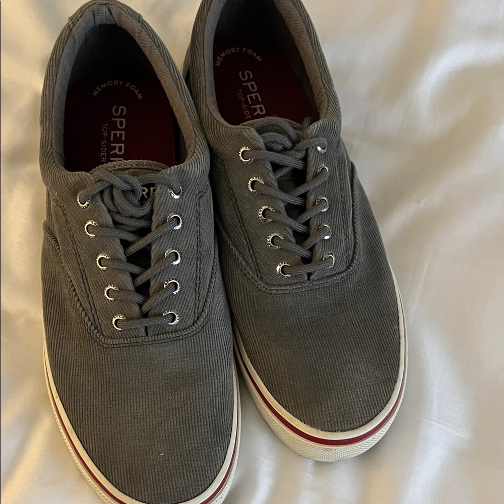 Sperry Men's Gray Canvas Sneakers